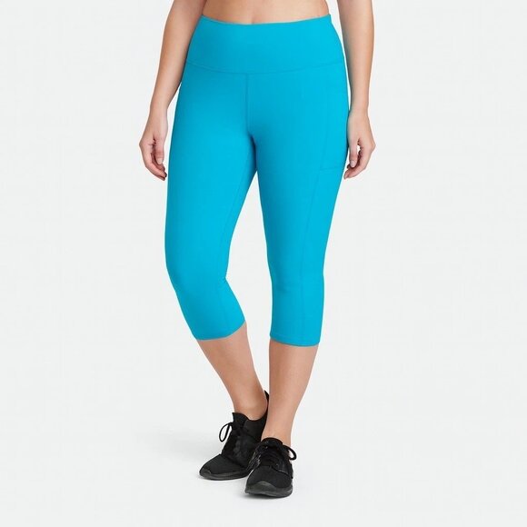 avia plus size womens blues capri leggings size 2X - Picture 1 of 3